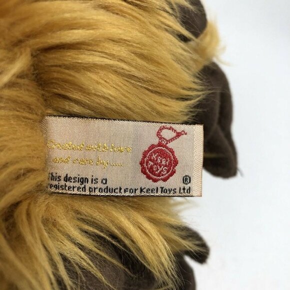 Rare Keel Toys Golden Lion Tamarin Monkey Plush 11” Ape Realistic Badge Fluffy - Picture 9 of 10